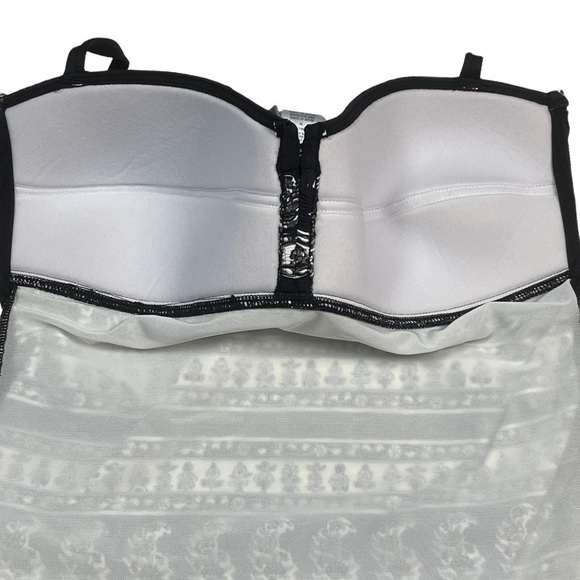 TOMMY BAHAMA BANDEAU STYLE SHIRRED TANKINI LOOK SWIMDRESS ONE PIECE SWIMSUIT - Picture 11 of 15